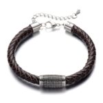 Thoughtful Aggression Leather Bracelet