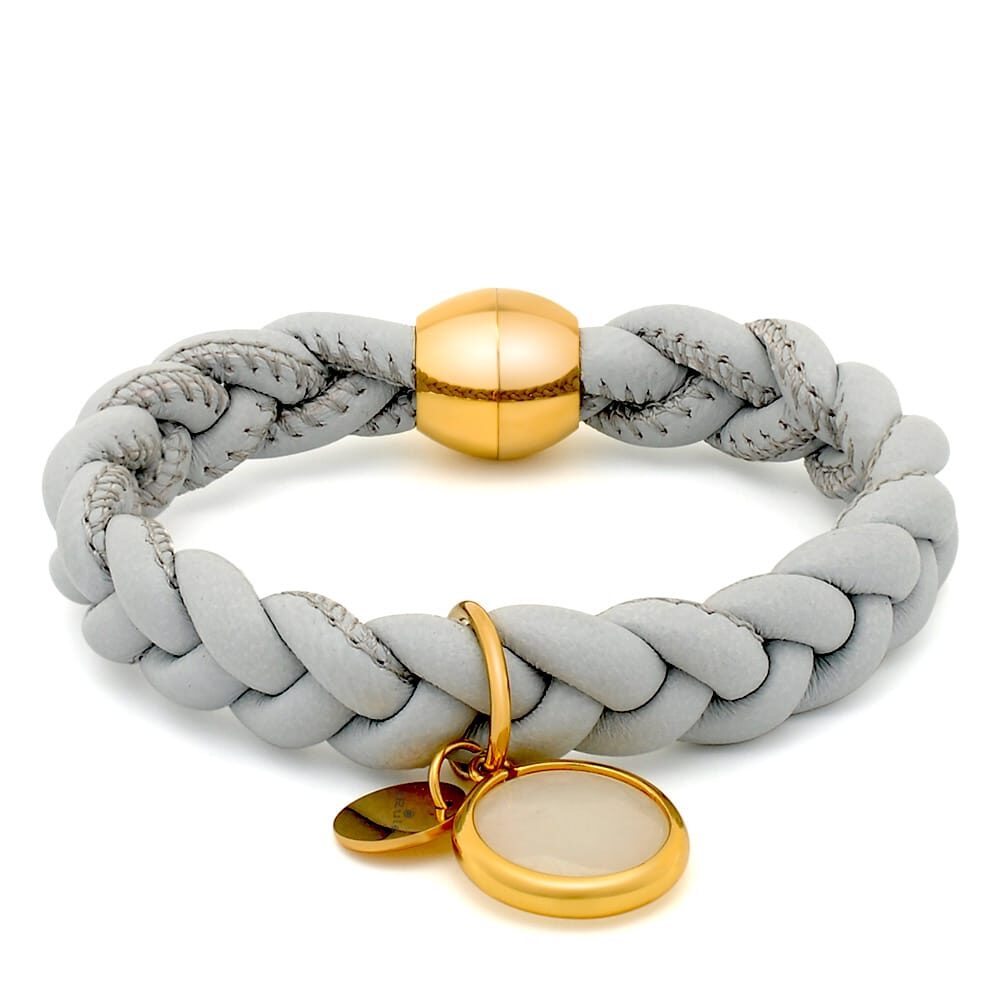 Grey Braid Bracelet